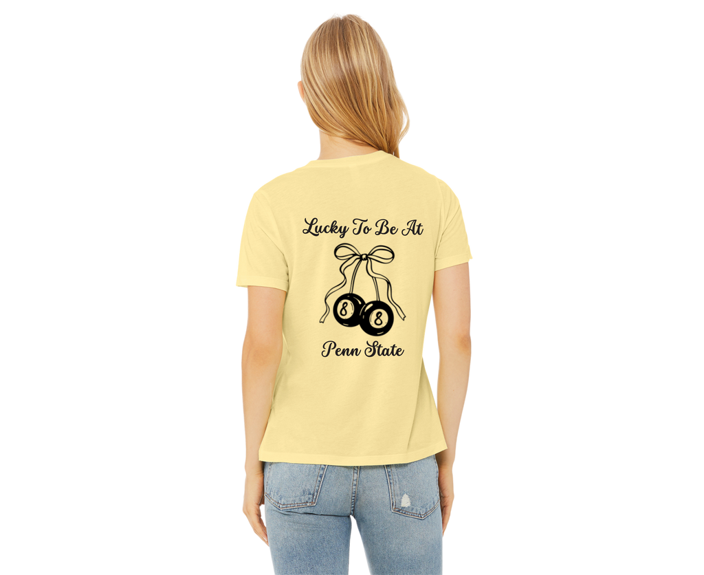 Customizable: Lucky Eight Cherry Tee