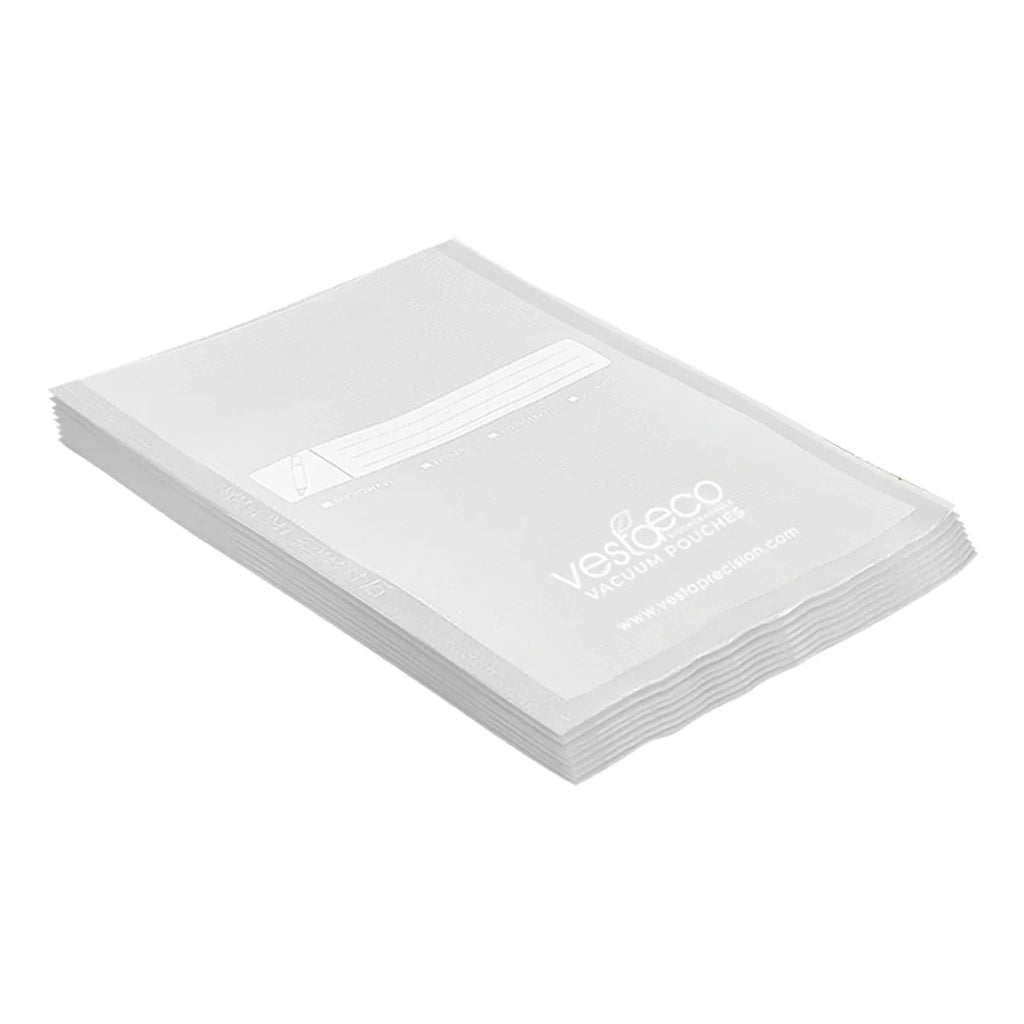 VestaEco Compostable Chamber Vacuum Seal Pouches - 6"x10" (Pint) - 100 Bags