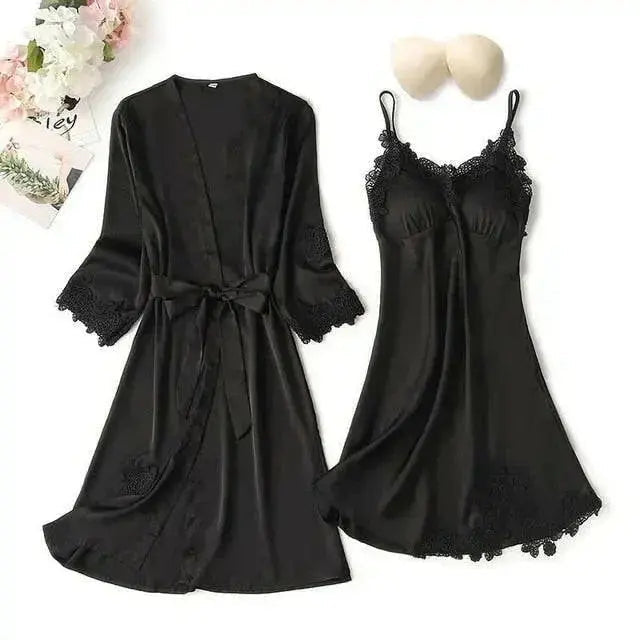Matching Nightgown & Robe Set
