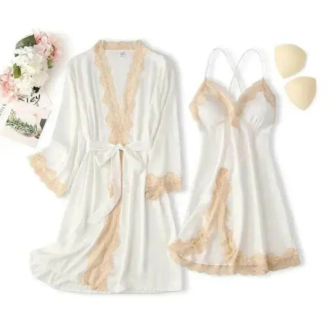 Matching Nightgown & Robe Set