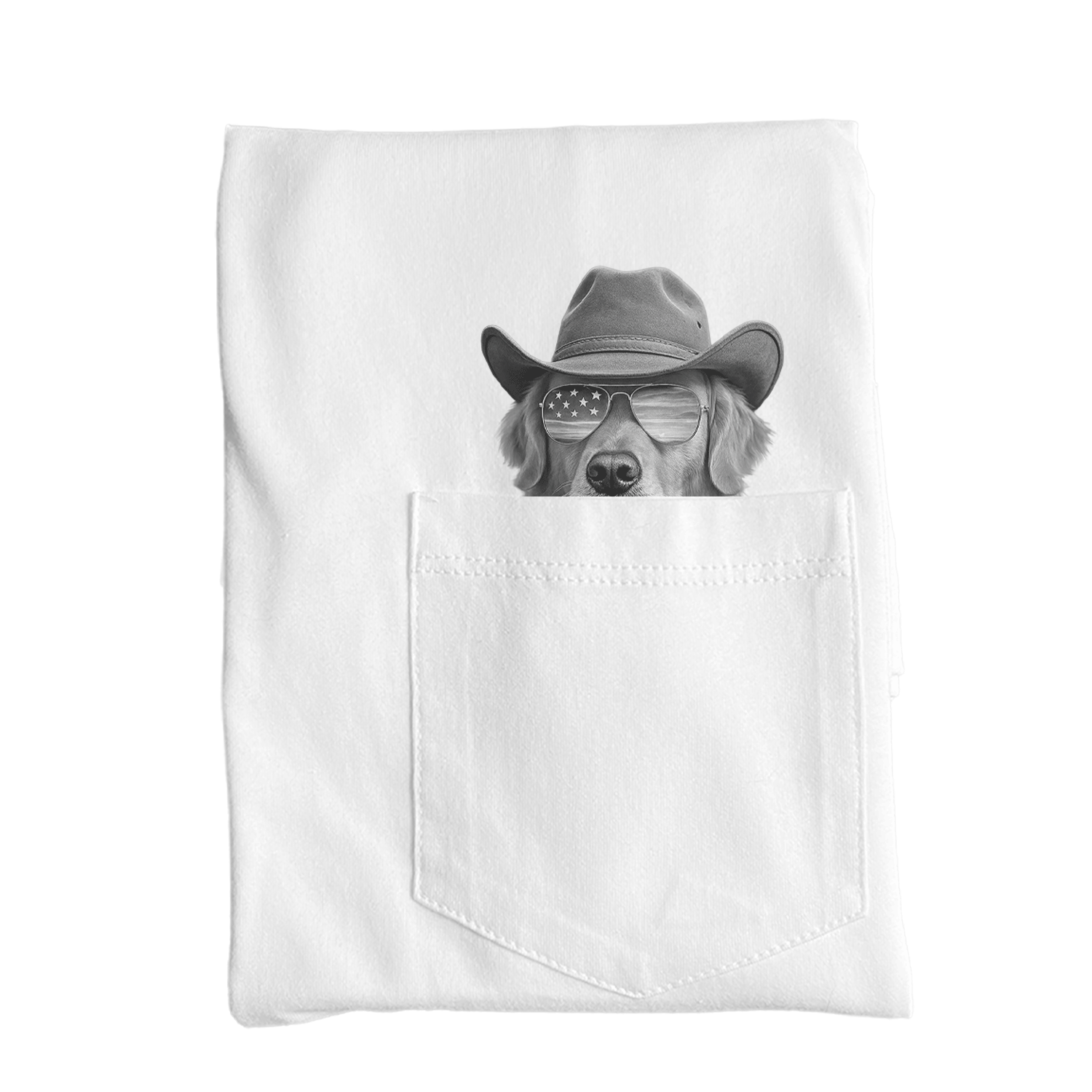 Ready-Made Peeking Pet Pocket Tee