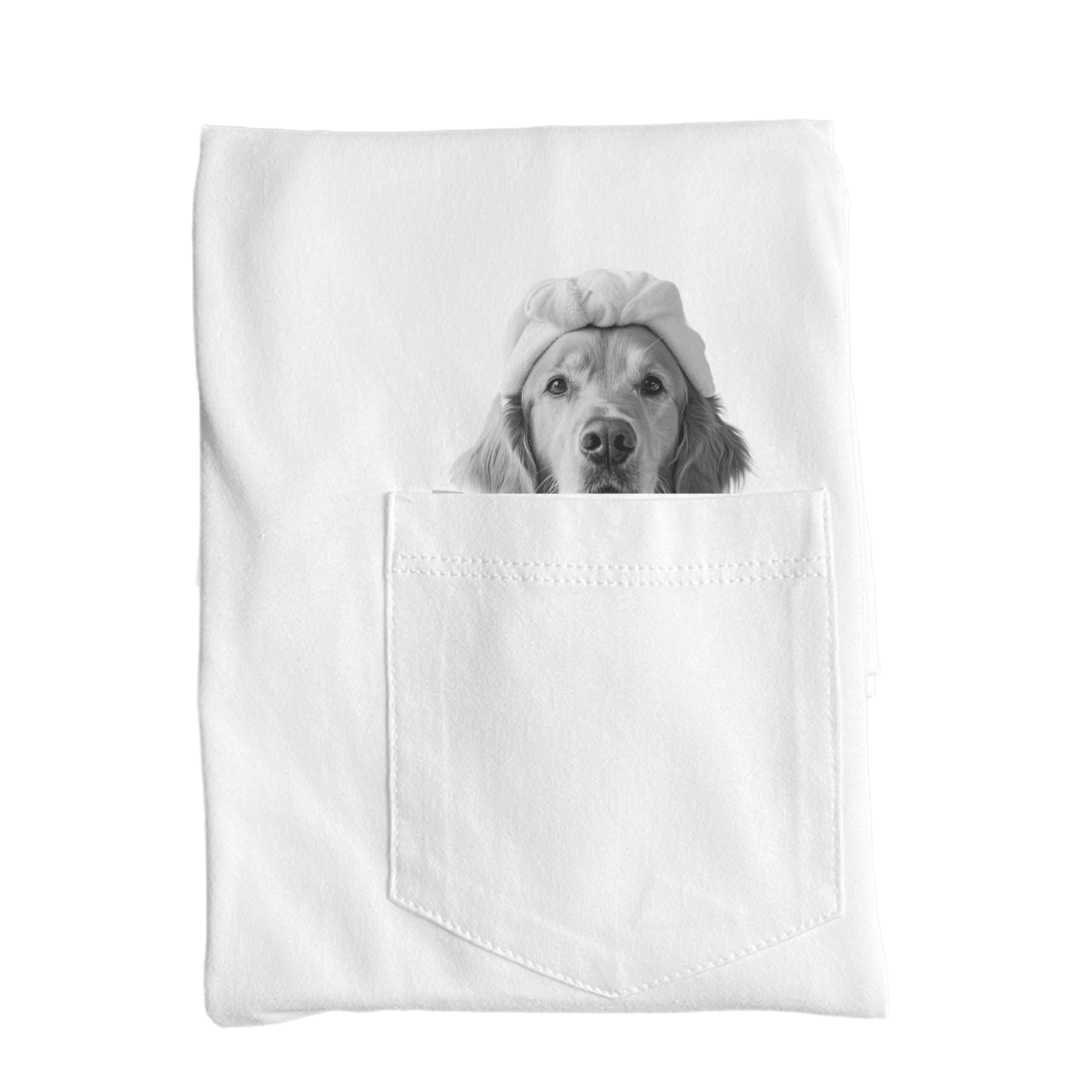 Ready-Made Peeking Pet Pocket Tee