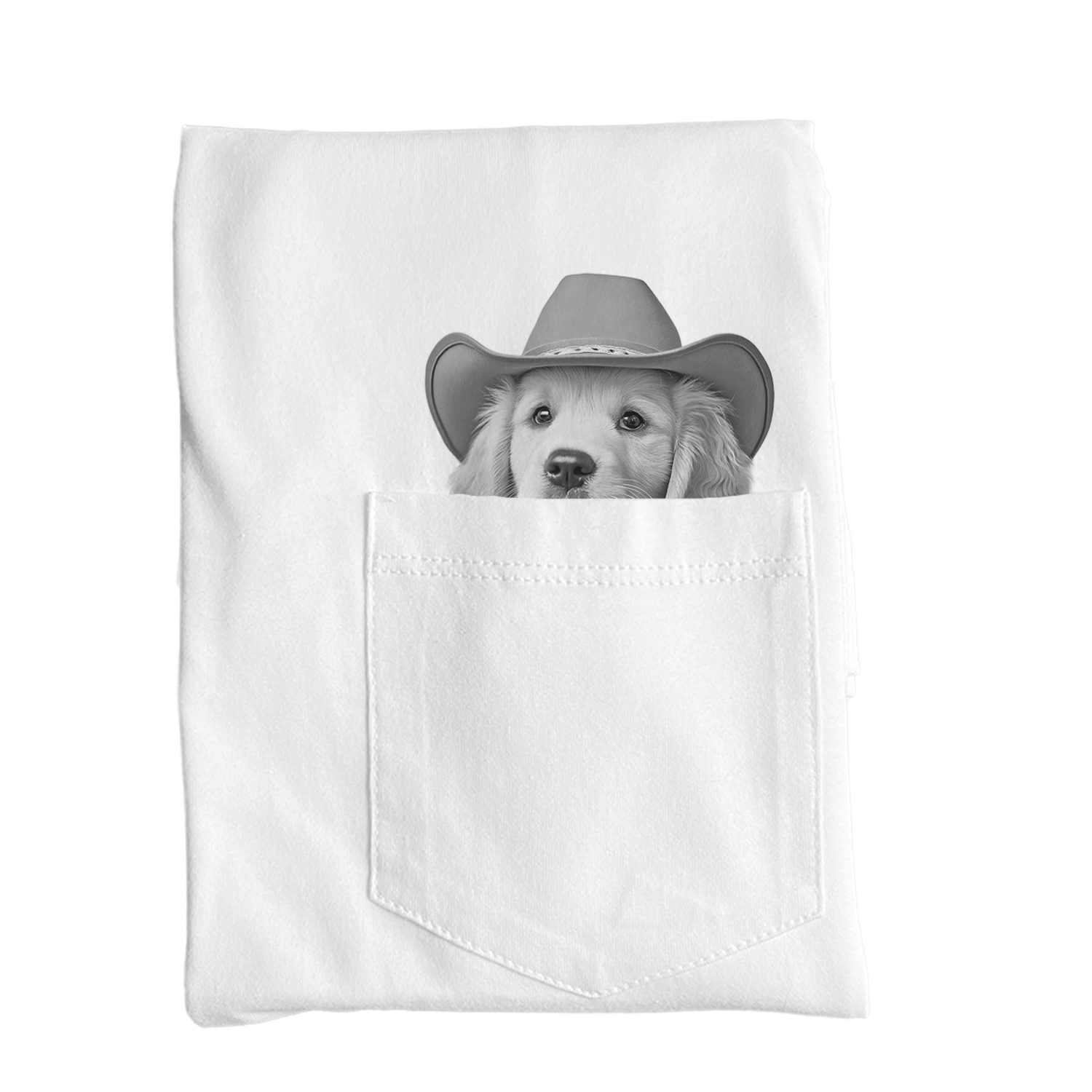 Ready-Made Peeking Pet Pocket Tee