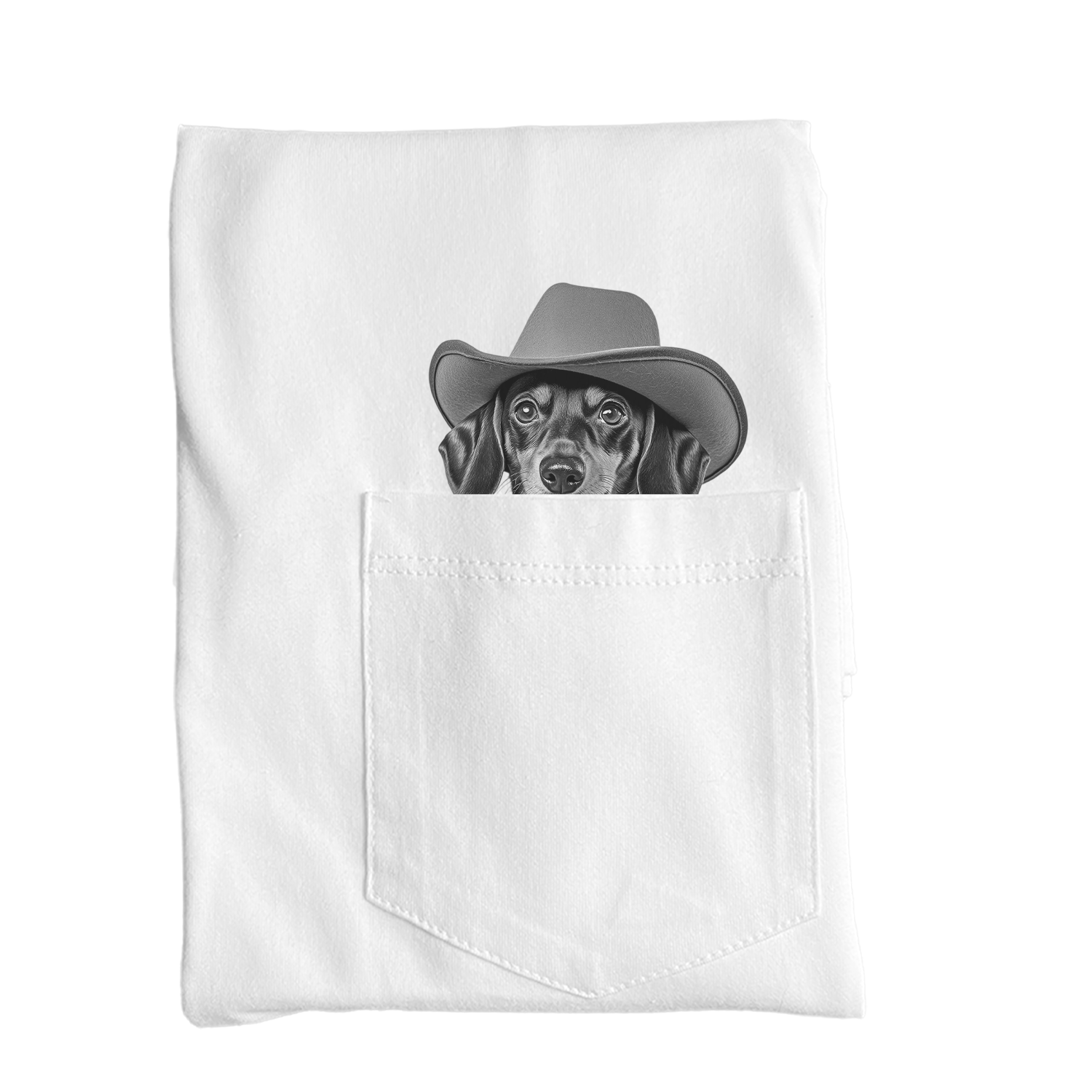 Ready-Made Peeking Pet Pocket Tee