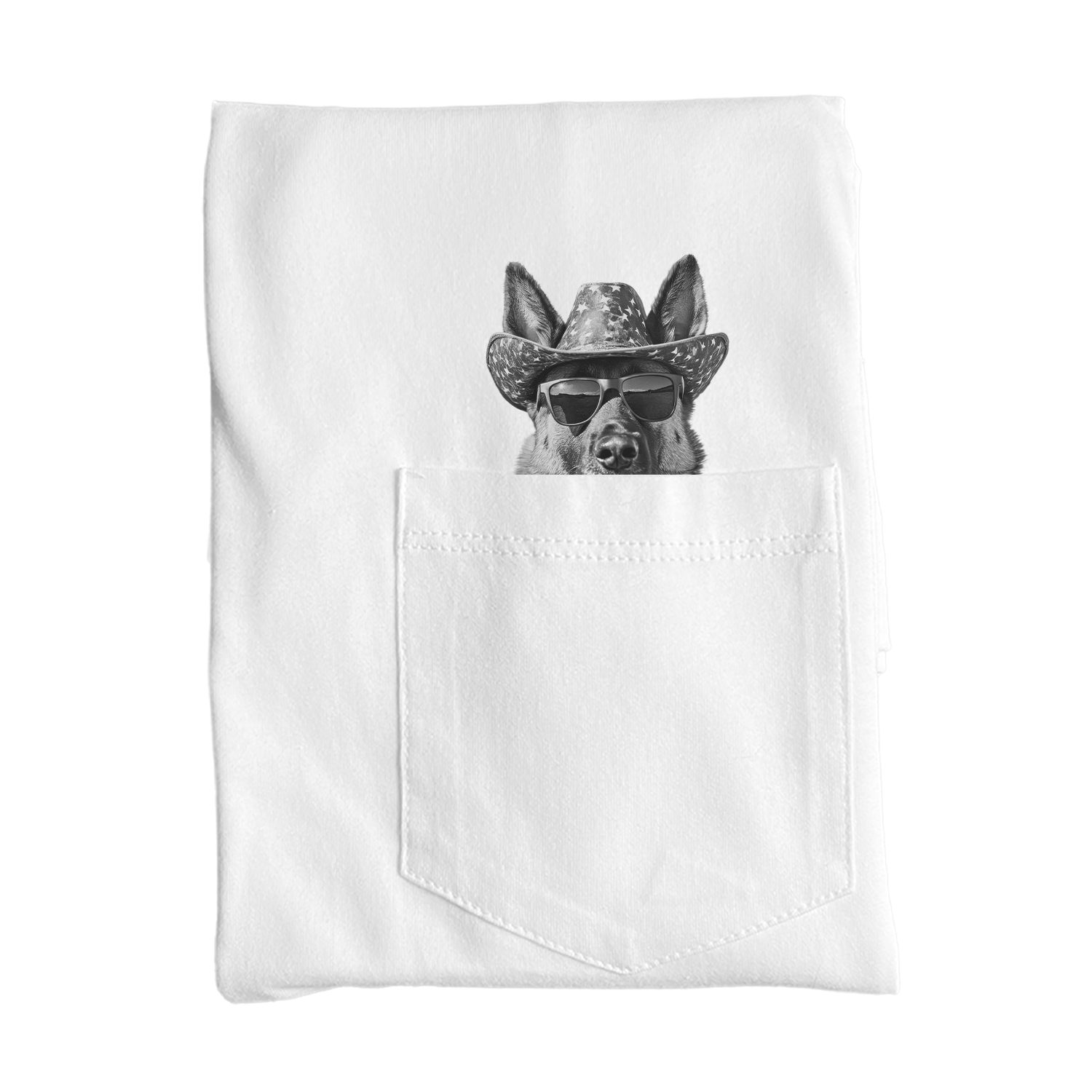 Ready-Made Peeking Pet Pocket Tee