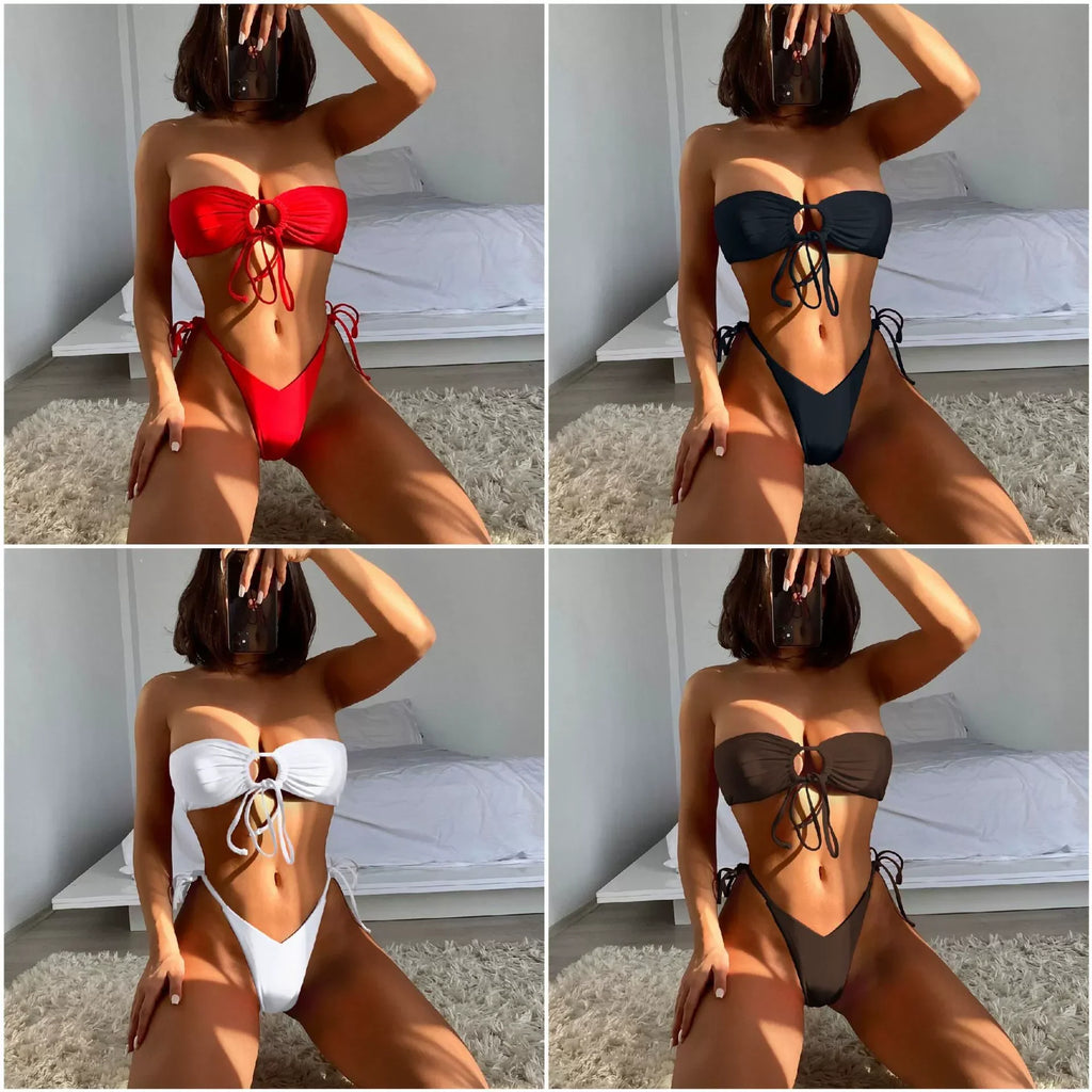Hot Girl Bandeau Bikini