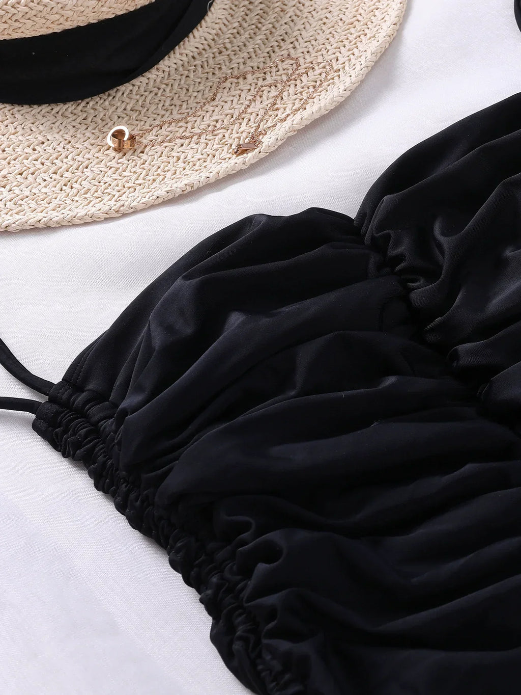 Slimming Ruched High Cut Monokini