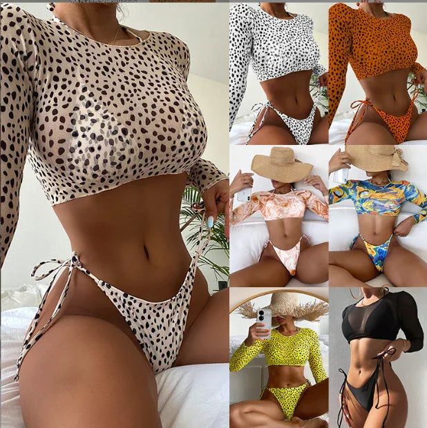 Sheer Bikini Swimsuit Set