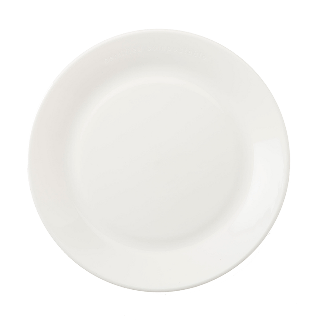 World Centric ZeroWare 9" Plate, Matte White (QTY:50)