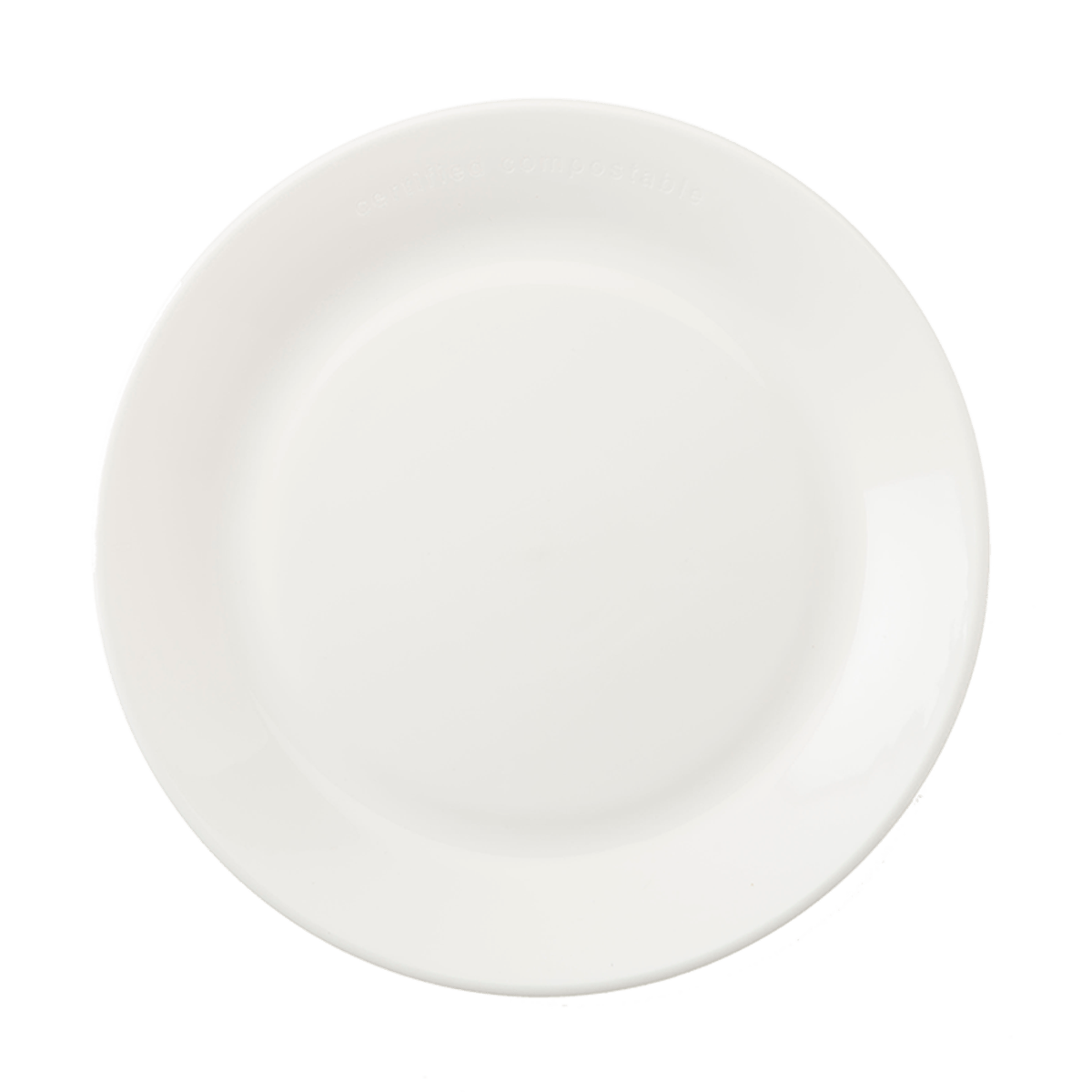 World Centric ZeroWare 9" Plate, Matte White (QTY:50)
