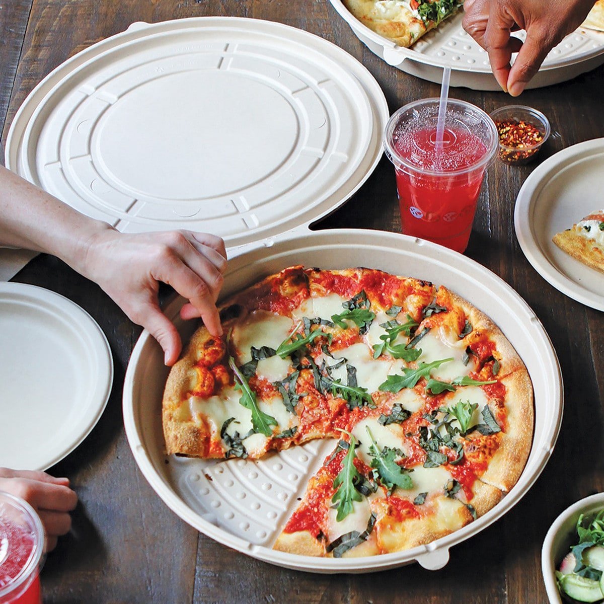World Centric 12" Fiber PizzaRound (QTY:100)