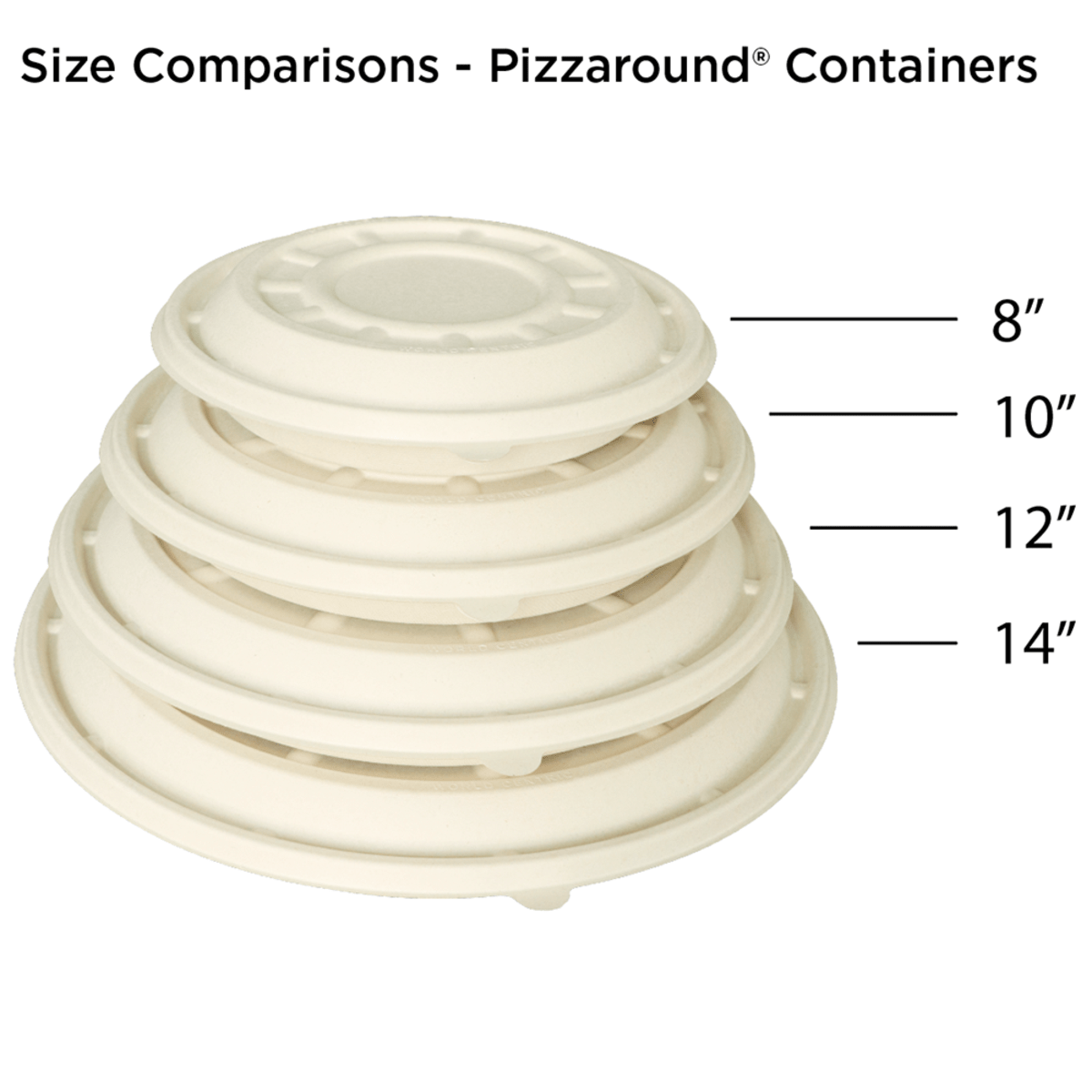 World Centric LID Fiber - 12" PizzaRound - Base sold separately (QTY:200)