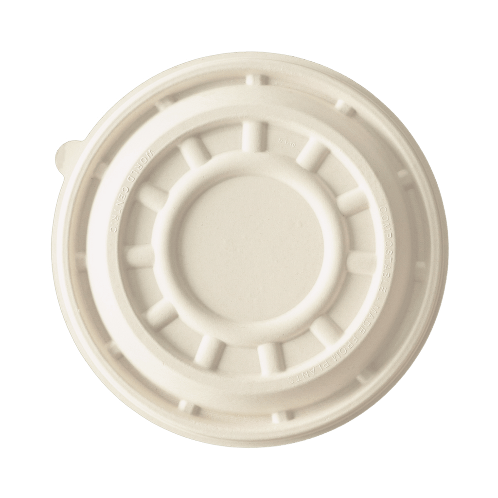 World Centric LID Fiber 8" PizzaRound - Base sold separately (QTY:200)