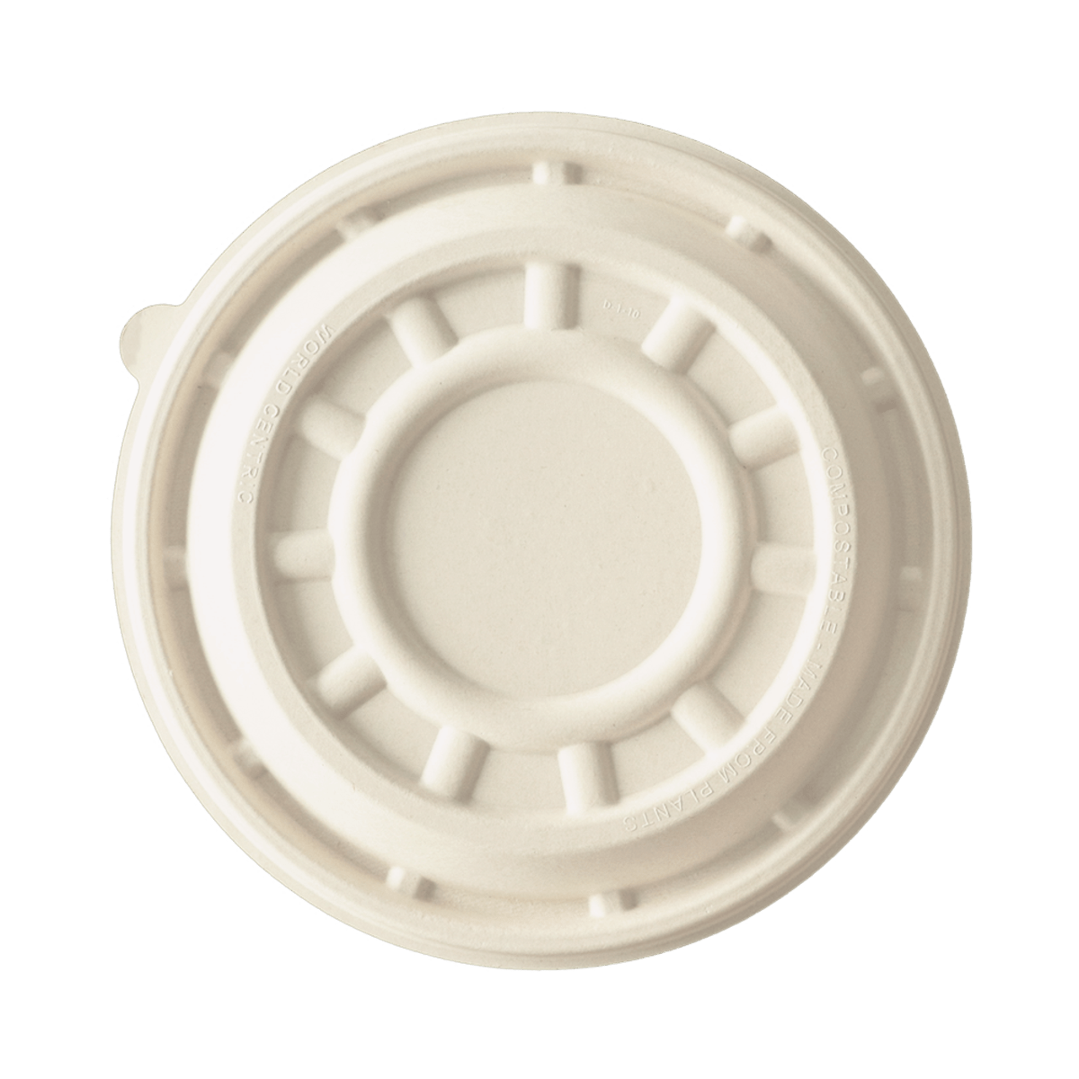 World Centric LID Fiber 8" PizzaRound - Base sold separately (QTY:200)