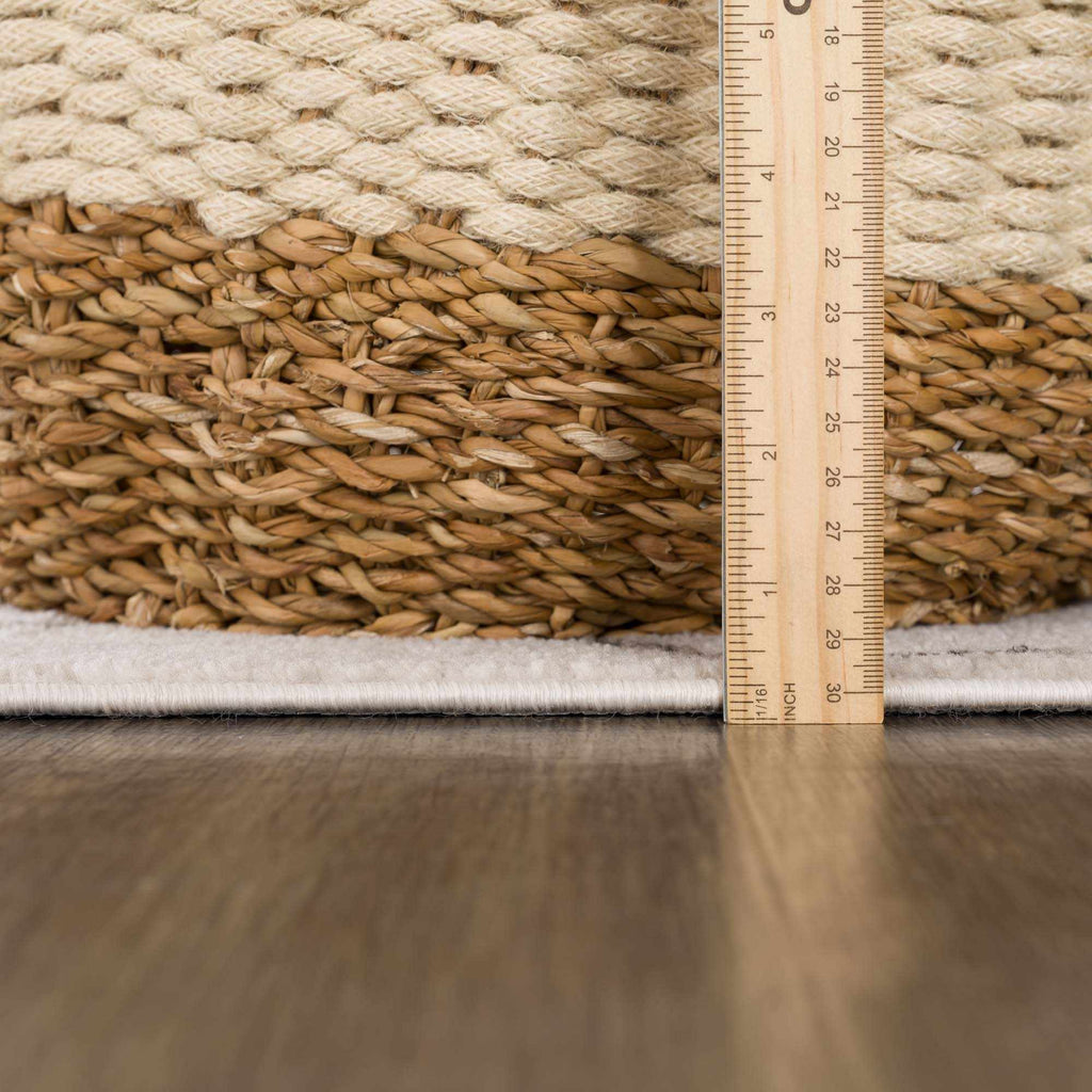 Azzan Cream & Charcoal Area Rug
