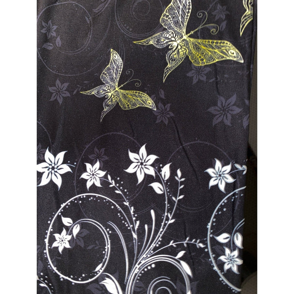 Gold Butterfly Effect Full Length Leggings with Pockets