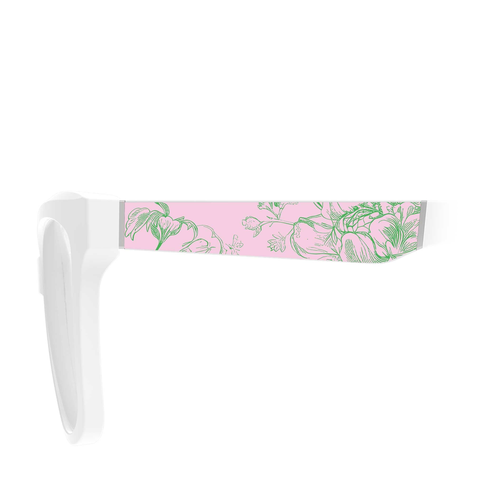 Pink Toile - White