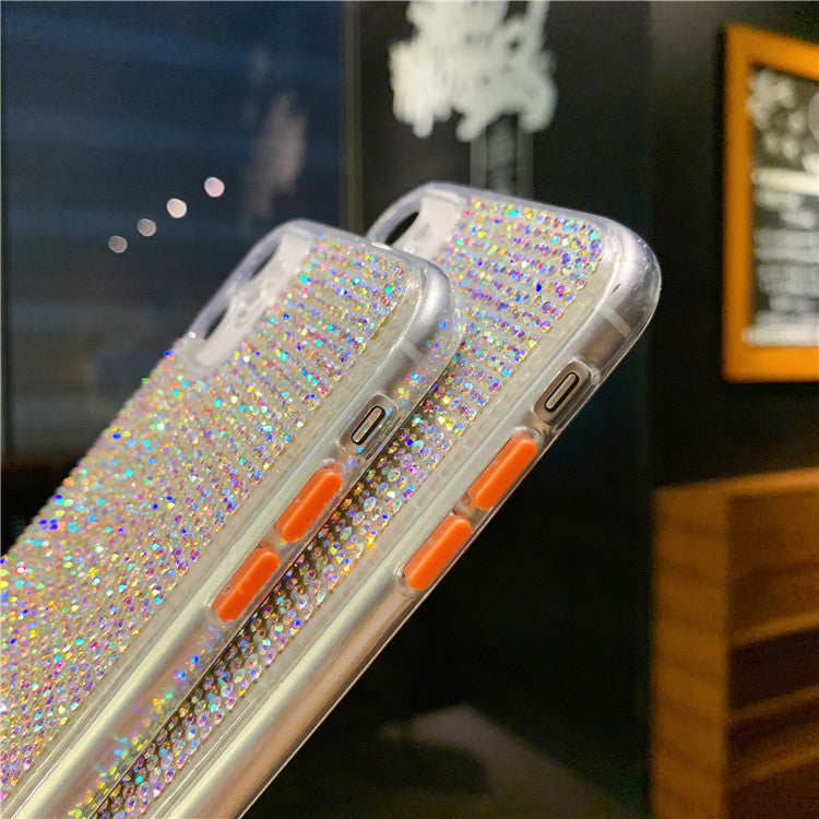 RAMODO Transparent Diamond Rhinestone iPhone Case