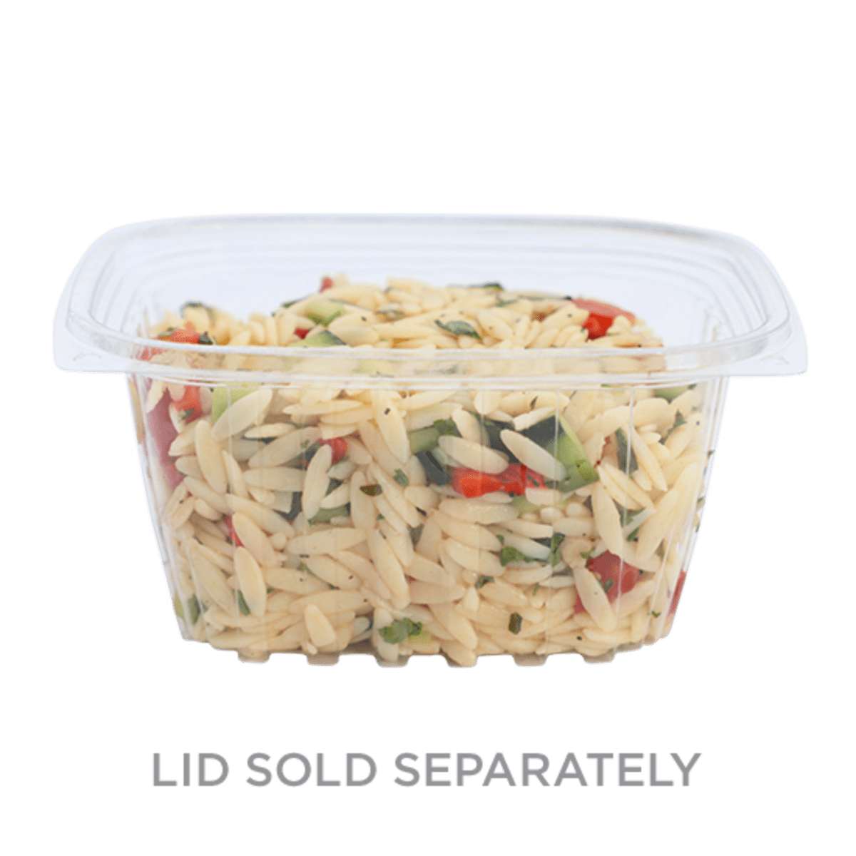 World Centric 16 oz Rectangular Deli, Clear (QTY:900)