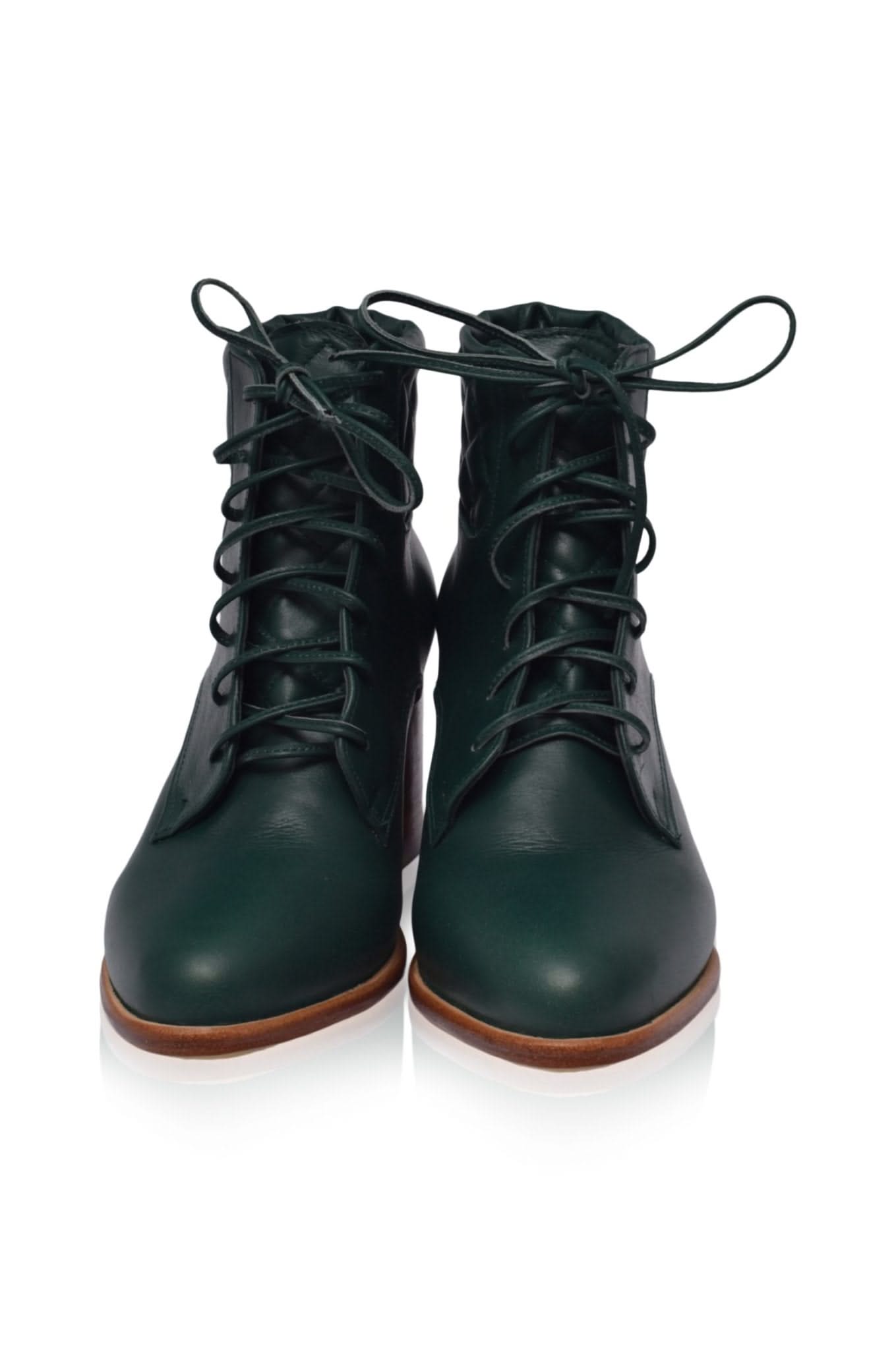 Fashion Leather Booties: High Heel Shoes by Rising Mara