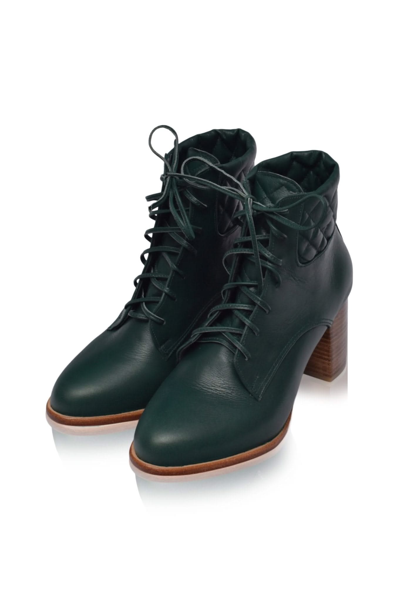 Fashion Leather Booties: High Heel Shoes by Rising Mara
