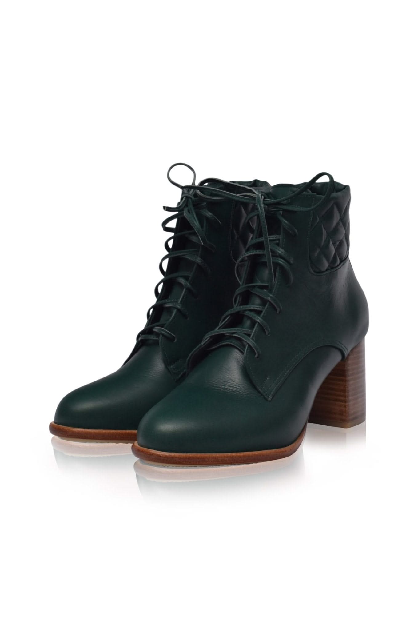 Fashion Leather Booties: High Heel Shoes by Rising Mara