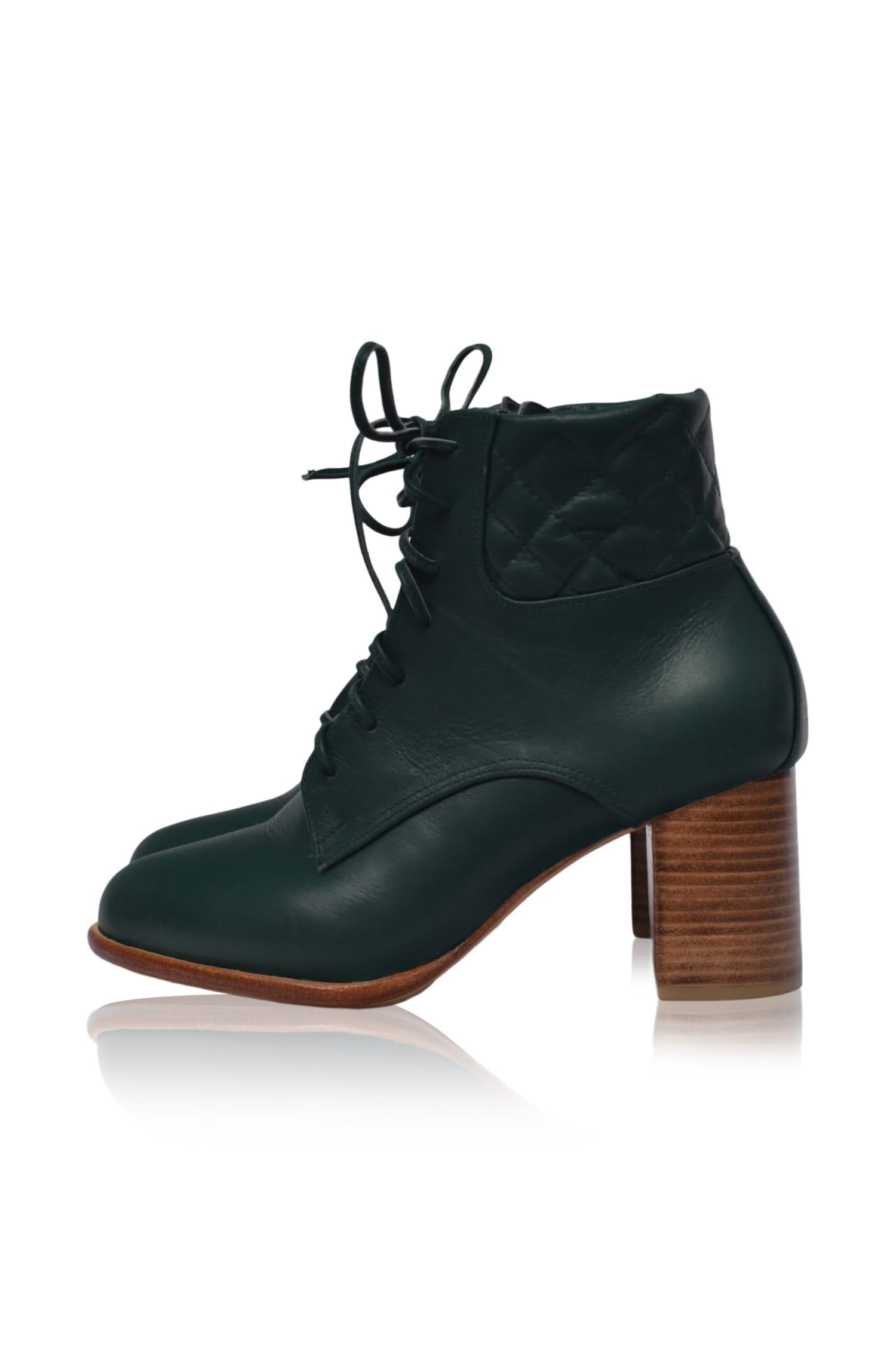 Fashion Leather Booties: High Heel Shoes by Rising Mara