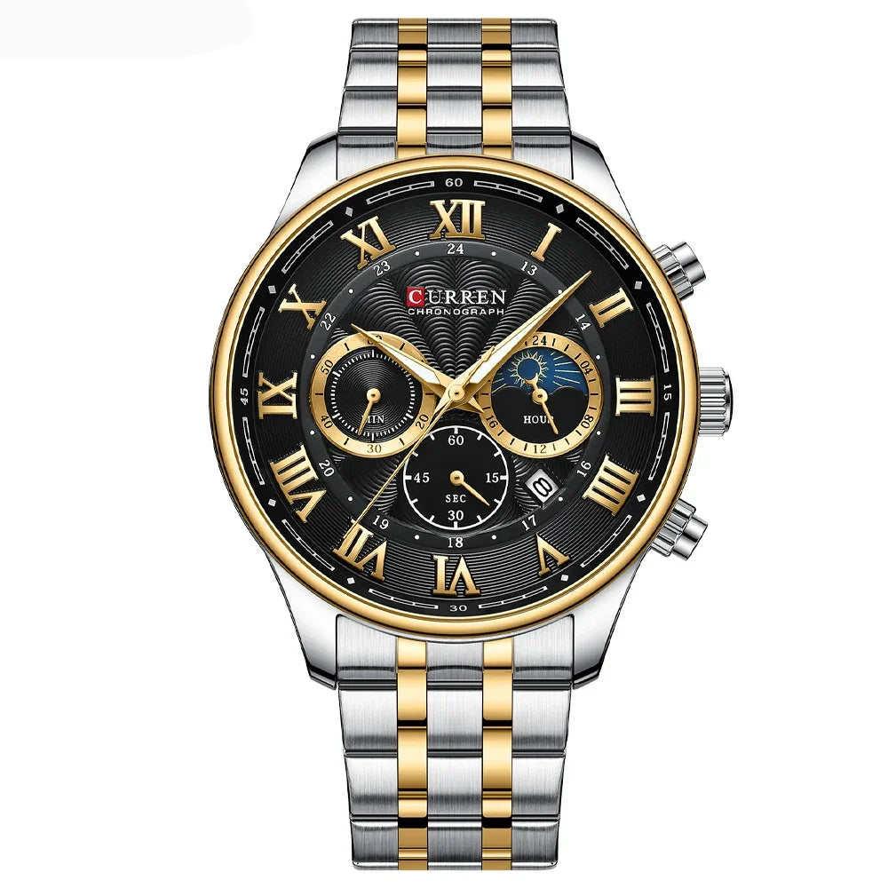 Men’s Chronograph Wristwatch with Auto Date