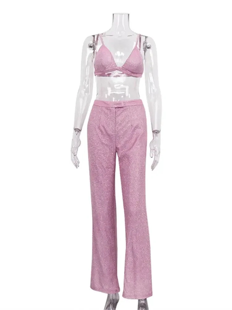 Glitz Blazer & Pants Matching Set
