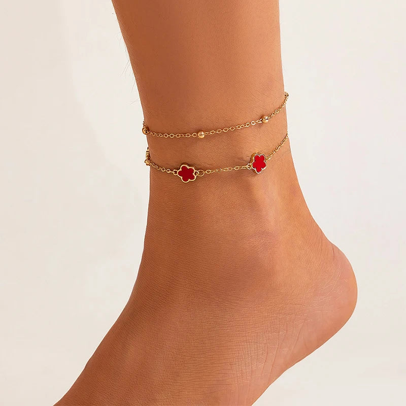 Clover Anklet Braclet