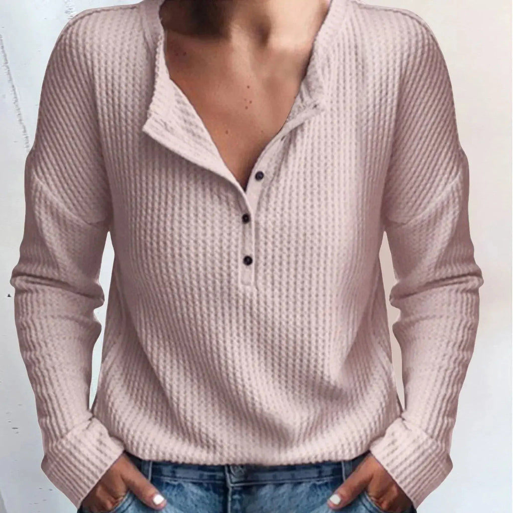Women’s Waffle Long Sleeve Top