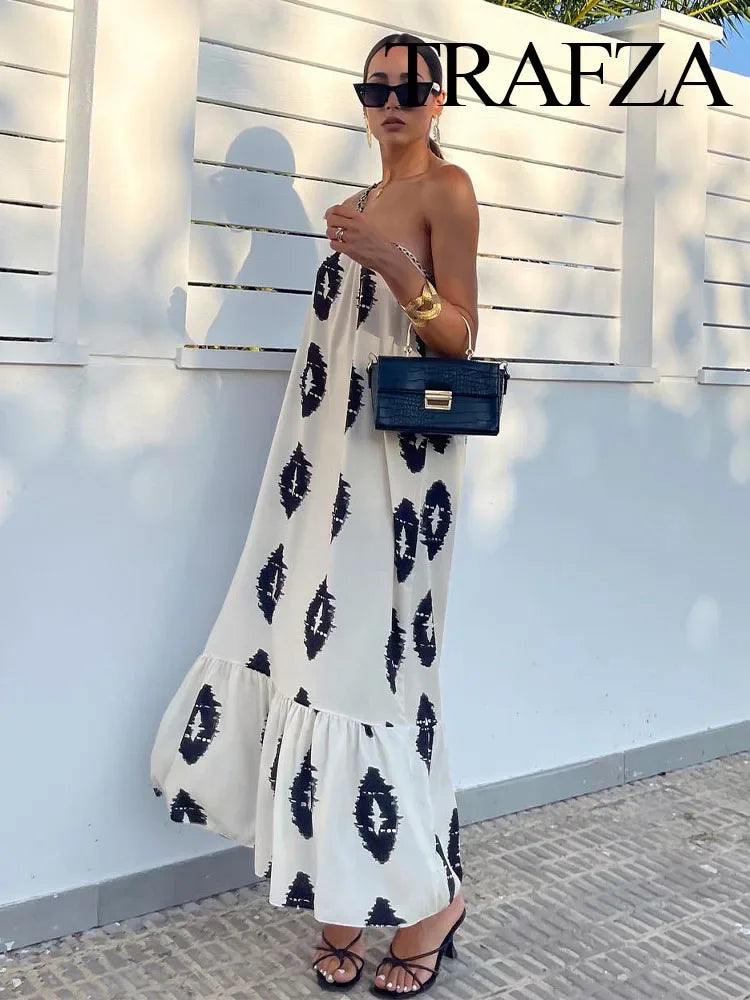 Boho Resort Print Casual Dress