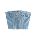 Cute Denim Crop Top