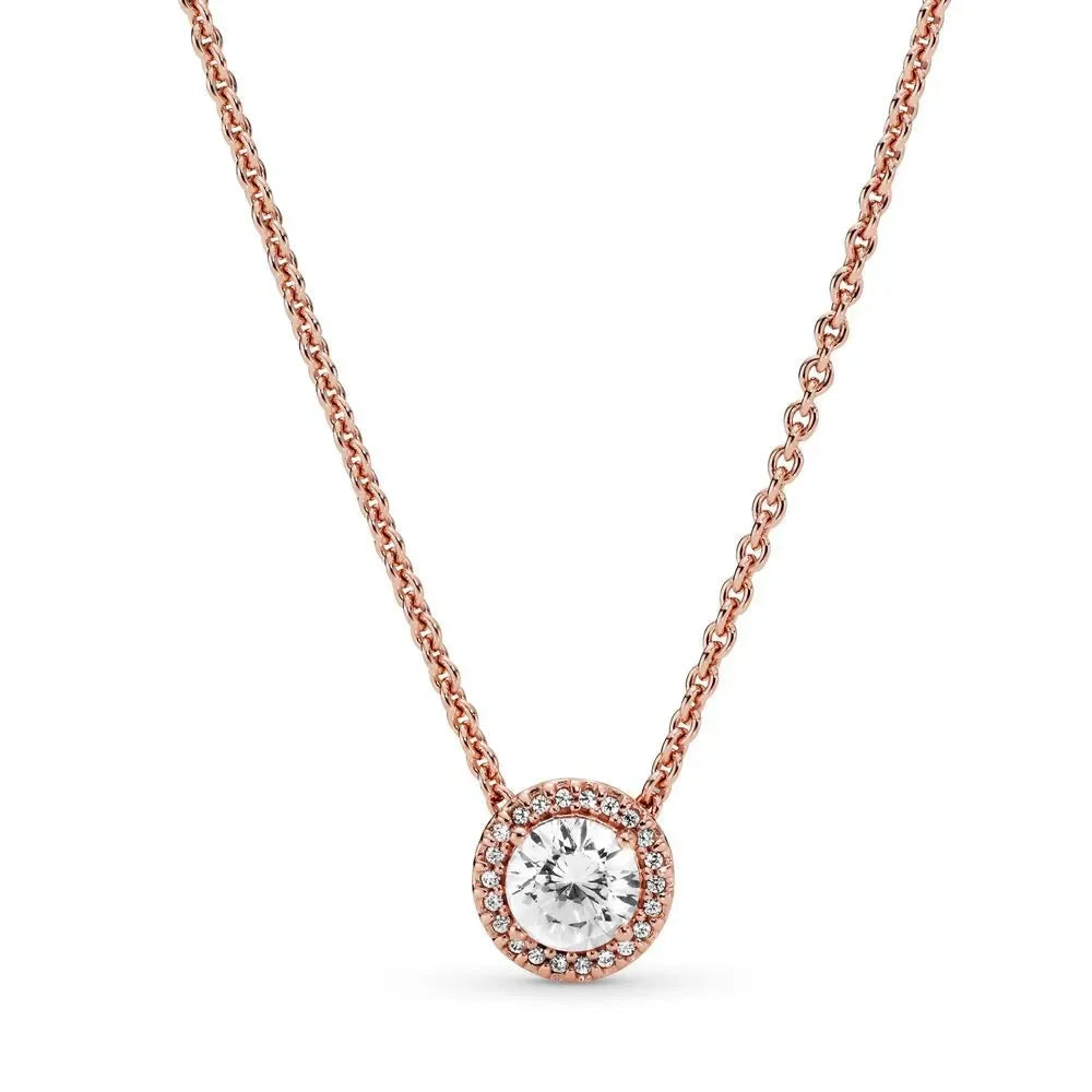 Friendship 925 Sterling Silver Zircon Necklace
