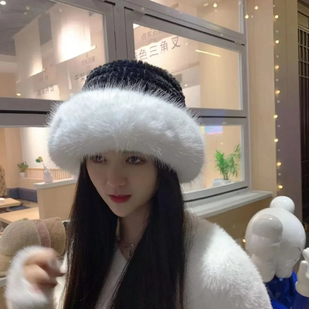 Rabbit Fur Winter Hat