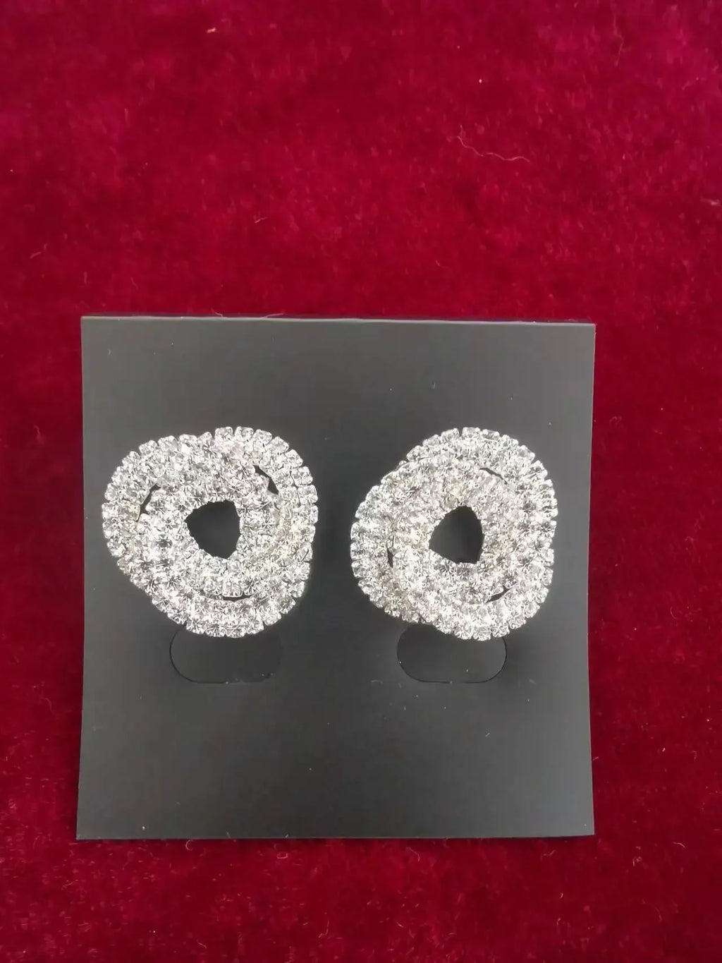 Retro Fashion High-grade Crystal Rose Earrings Women Zircon Ear Studs Wedding Jewelry Gifts
