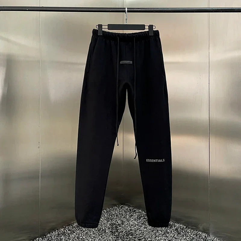 New Fashion brand Essentials Sweatpants Reflective Letter Logo Hip Hop Hoodie Jogging Pants Unisex High Street Sports Pants