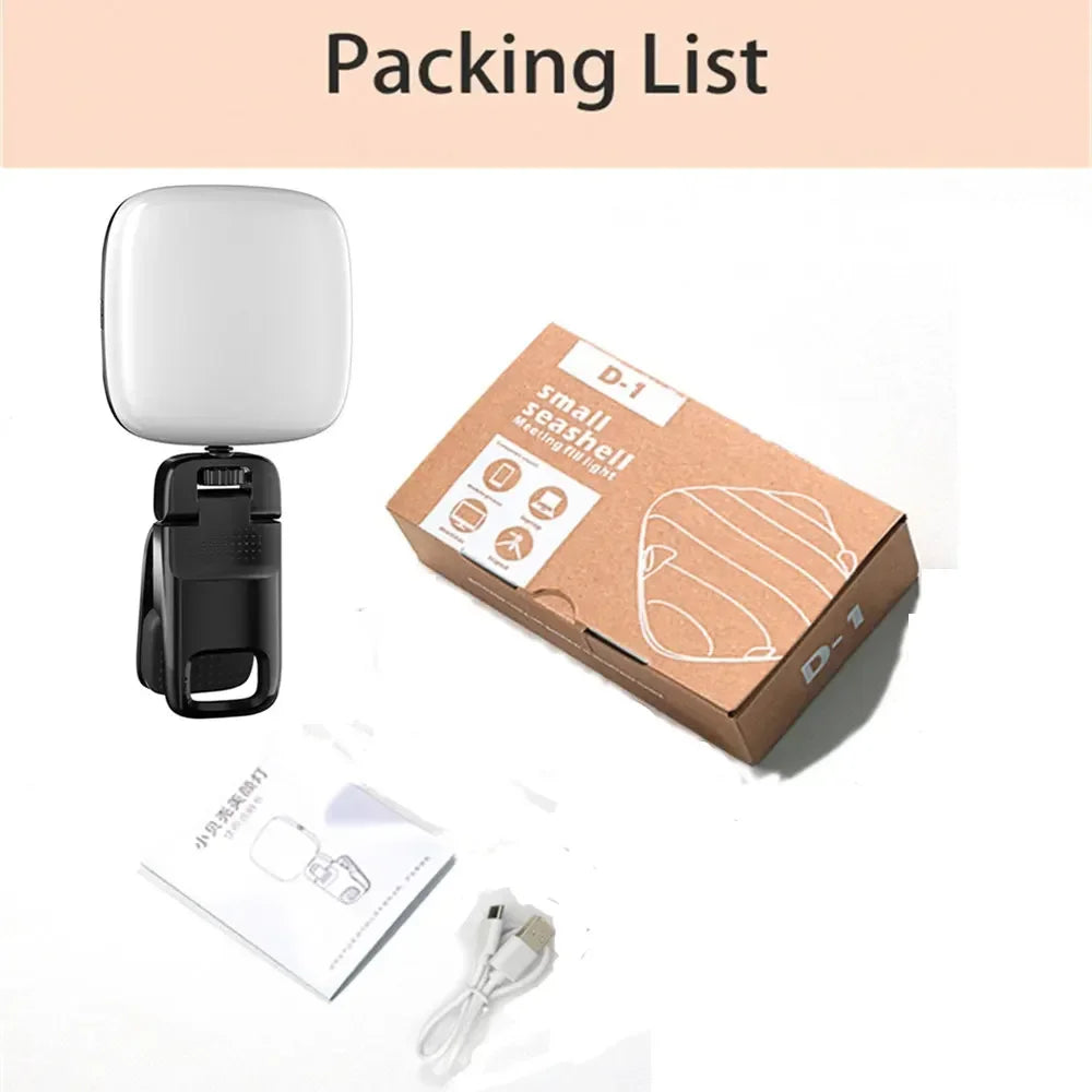Clip-on Selfie LED Light for Phone, Laptop, Tablet