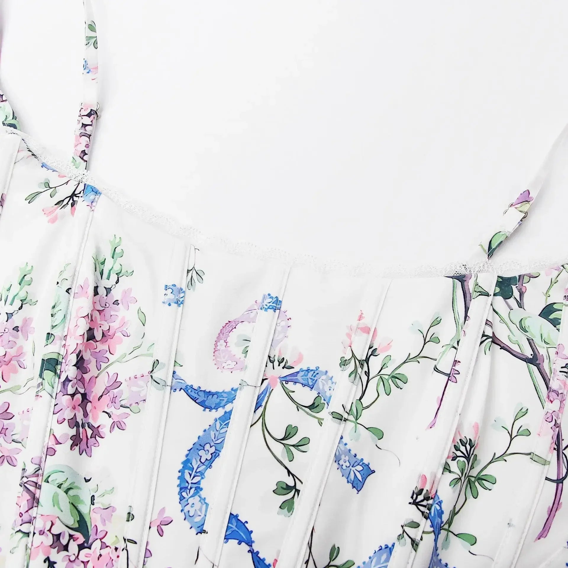 Veronica Floral Summer Corset Top