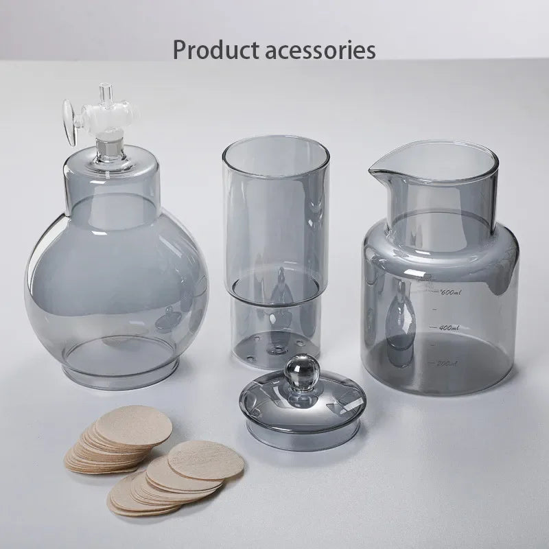 Swabue Cold Brew Coffee Pot Set Drip Filter Ecocoffee Iced Tools Barista Hand-made Glass Coffee Maker Household Pour over Kettle