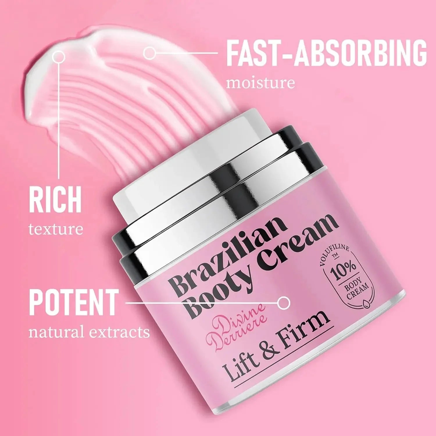 Brazilian Bum Body CreamWomen Firm Nutritious Moisturizer Softening Smoothing Body Lotion Hip Buttock Skin Care Reduce Cellulite