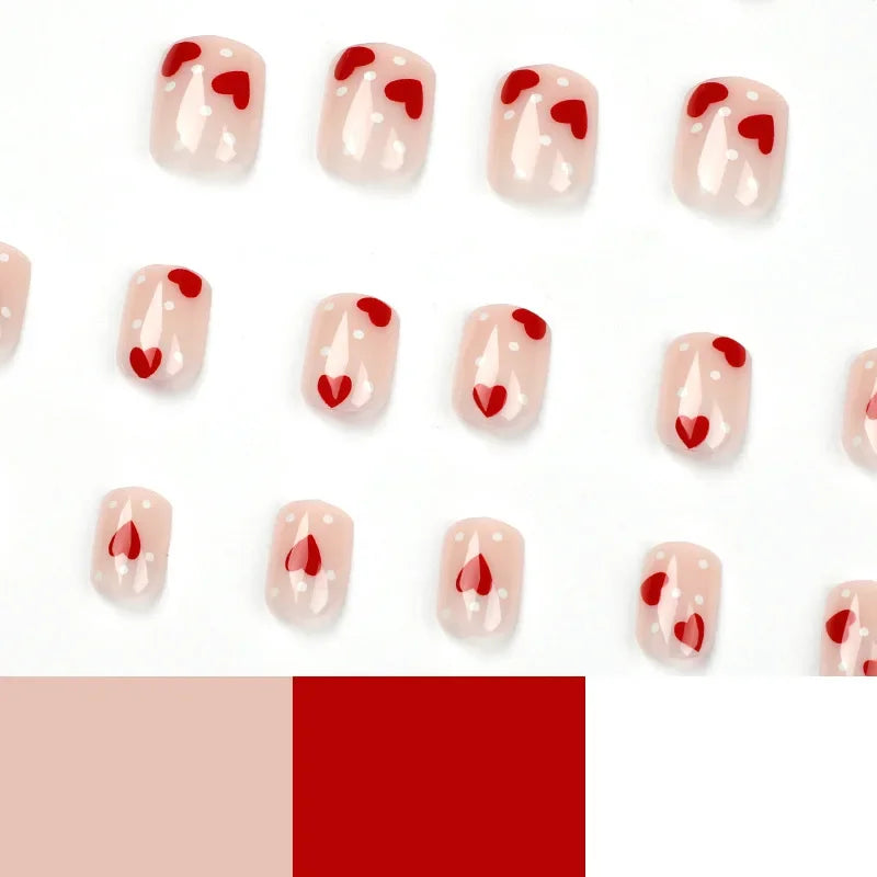 Romantic Heart Wearable Nail Art