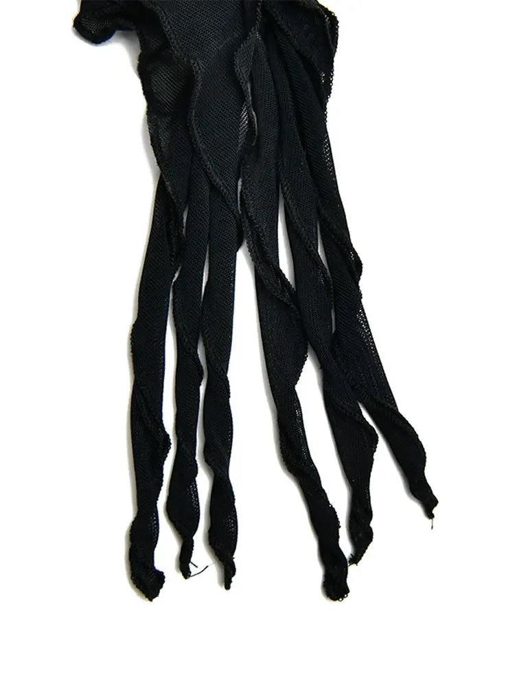 Dazzling Ruffle Evening Dress