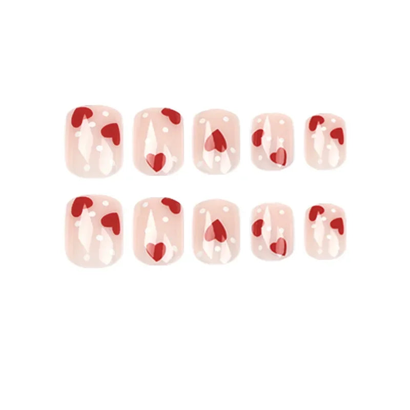 Romantic Heart Wearable Nail Art