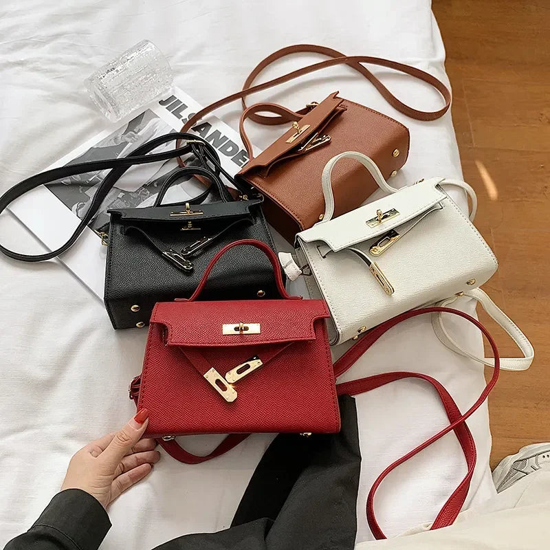 Small Bag Women's New Trend Handbag Single Shoulder Backpack Simple Texture Cross-Body Women's Bag"