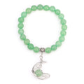 Crescent Moon Stone Bead Bracelets