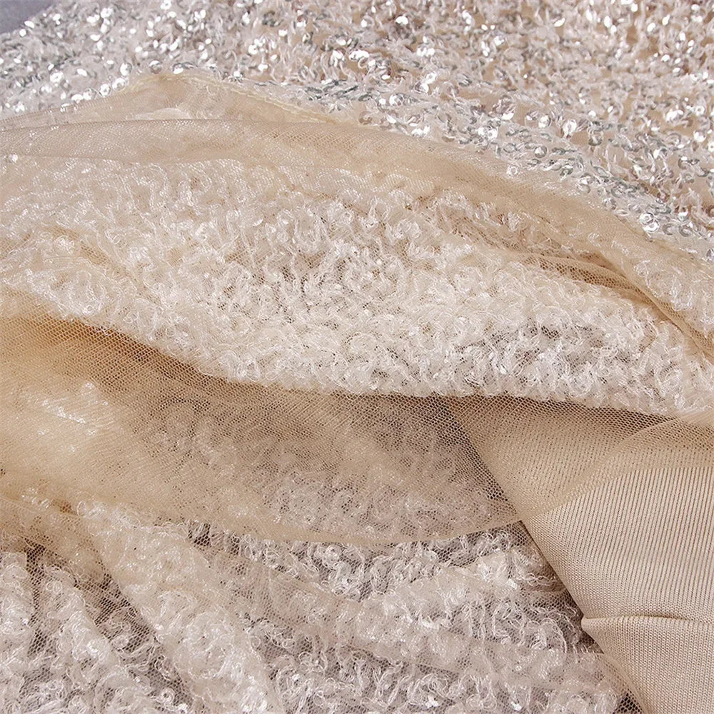 Goddess Sequin One Shoulder Mini Dresses