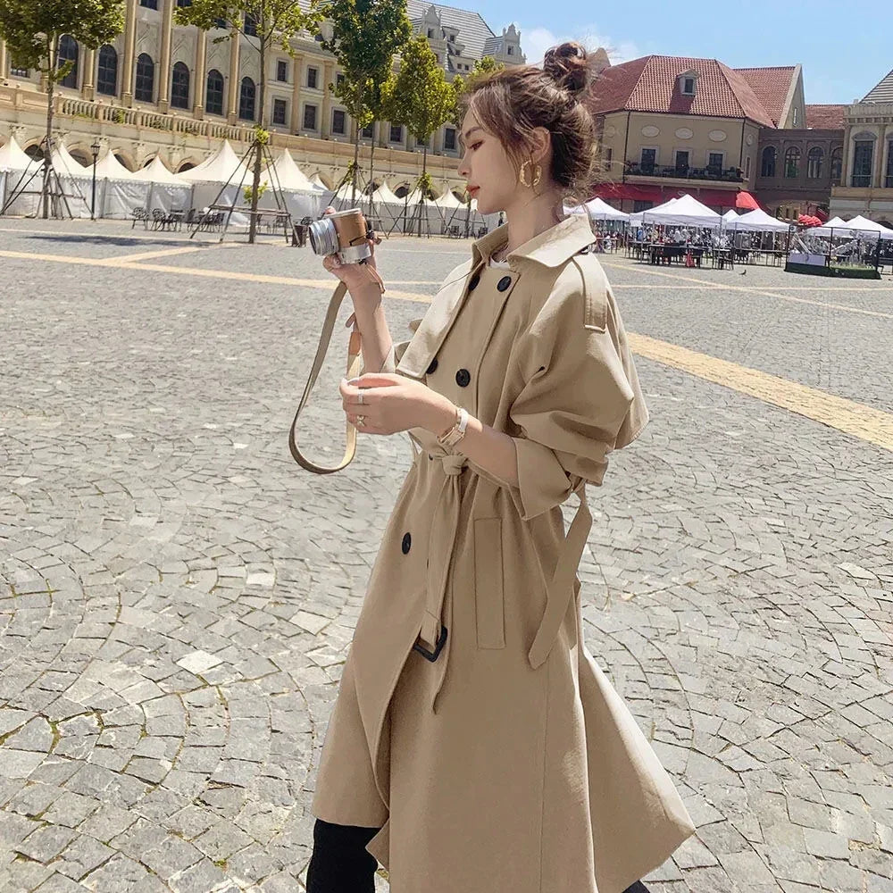 British Long Trench Coat