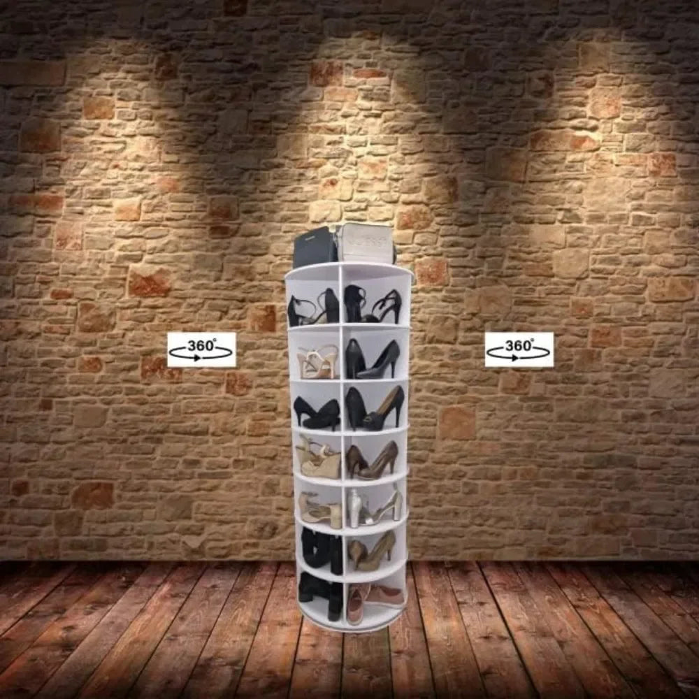 Rotating Shoe Rack 360° Original 7-tier Hold Over 35 Pairs of Shoes Home Furniture Cabinets for Living Room Reloving Cabinet