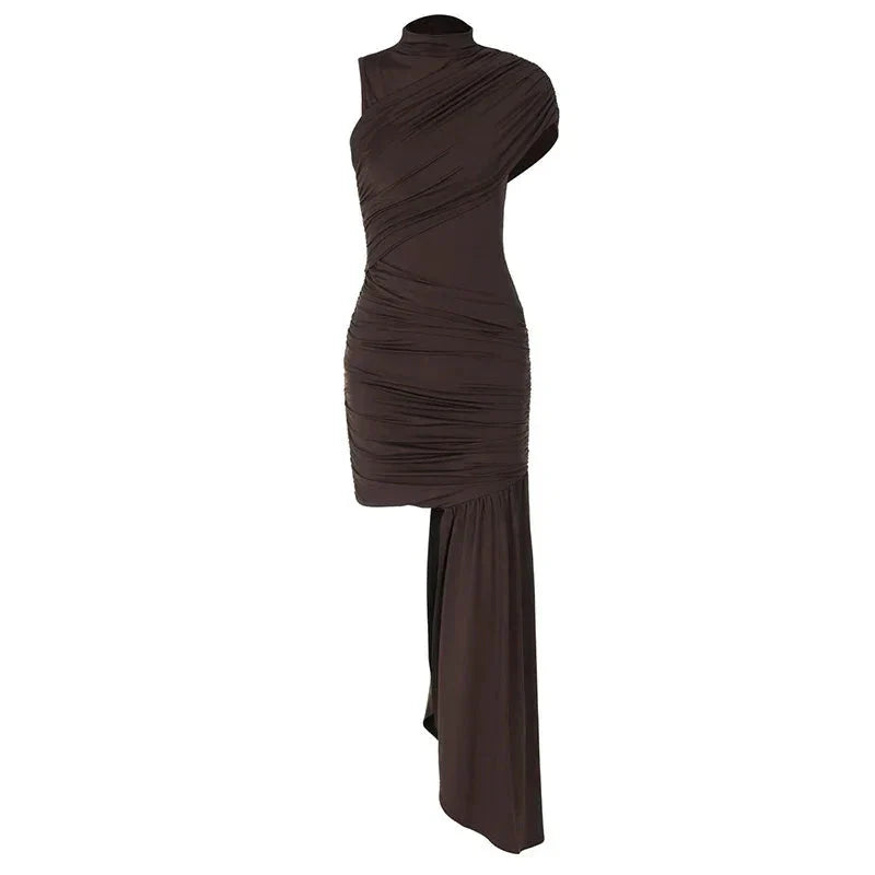 Melissa Draped & Ruched Mini Dress